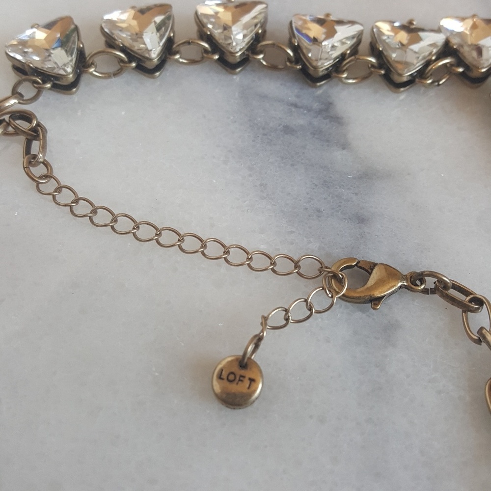 Loft Crystal Statement Necklace - image 5